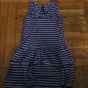 Purple and gray dress